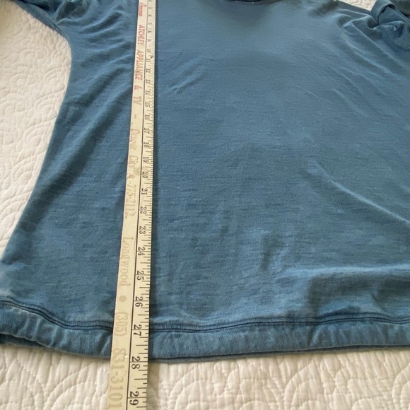 Pure Jill Indigo Cowl Neck Tunic Top Minimalist Chic Loungewear Relaxed Fit - Picture 11 of 11